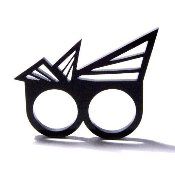 Plastique | Jewelry | Host Pick Plastique Two Finger Acrylic Ring ...